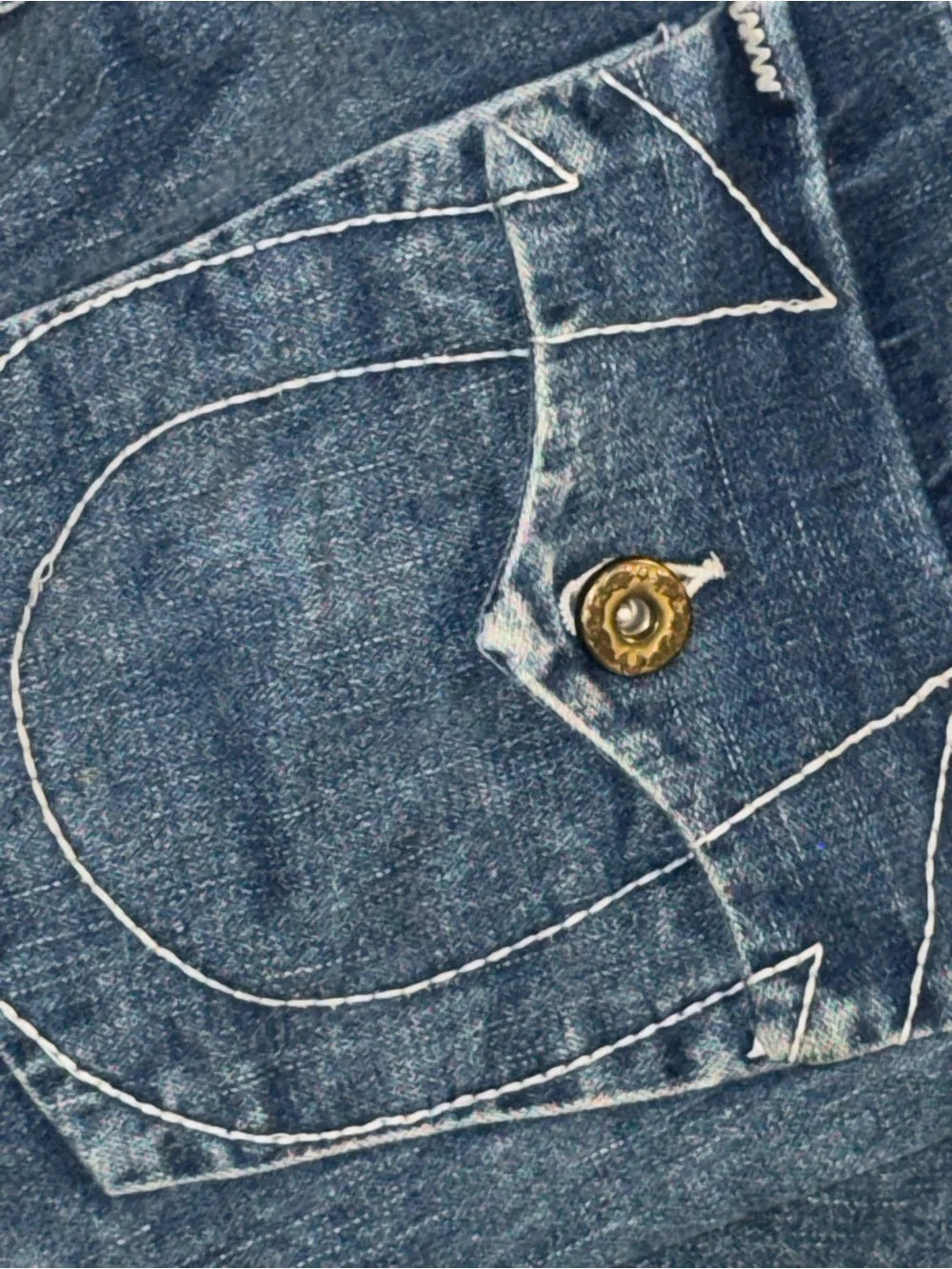 True Religion Billy Super T Jeans Men’s 34 Made USA Straight Leg Medium‎ Wash
